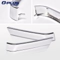 G-plus Front Grille Molding Primed Compatible With Chevy 2003-2007 Silverado 1500 Base Chrome Lh Rh Pair Driver And Passenger