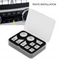 Qiilu Ac Dash Button Repair Kit 10pcs Sticker Air Conditioner Decal Replacement For Mercedesa Benz Ca Class 2007a 2010