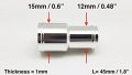 Autobahn88 Reducer Aluminum Alloy Vacuum Hose Joiner Od 0 48-0 6 12-15mm