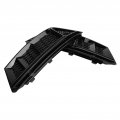 Car Front Bumper Grille 2pcs For S4 Style Glossy Black Fog Light Grilles A4 B9 2017-2018