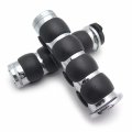 Hongk- Compatible With Kawasaki Mean Streak Drifter Classic Chrome Blue Plain 7 8 Rubber Hand Grip B01bn0nqr4
