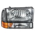 Headlight Assembly Ford Excursion 2000-2004 For For F-250 Super Duty 1999-2005 Bulbs Not Included Fo2502147 Fo2502183