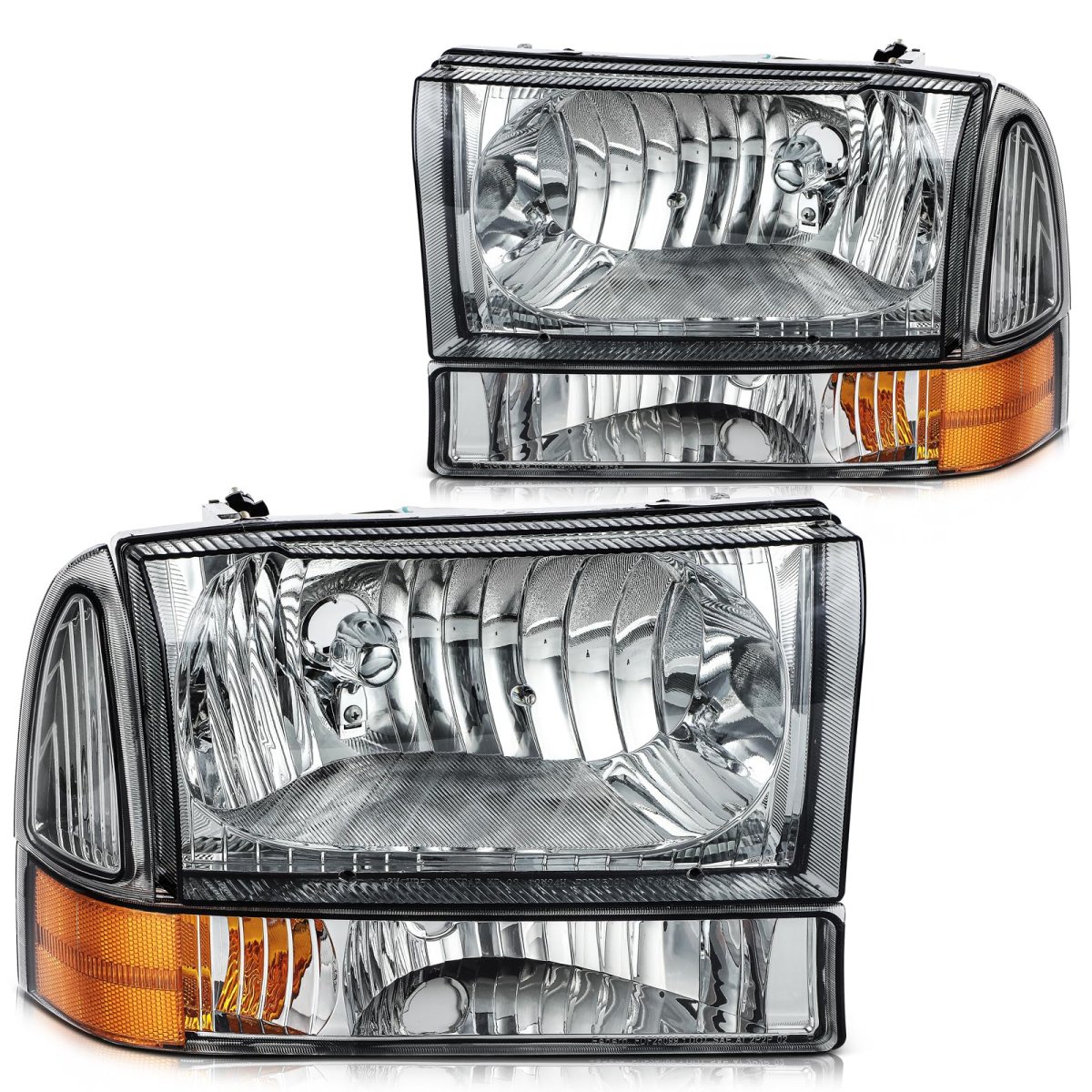Headlight Assembly Ford Excursion 2000-2004 For For F-250 Super Duty 1999-2005 Bulbs Not Included Fo2502147 Fo2502183