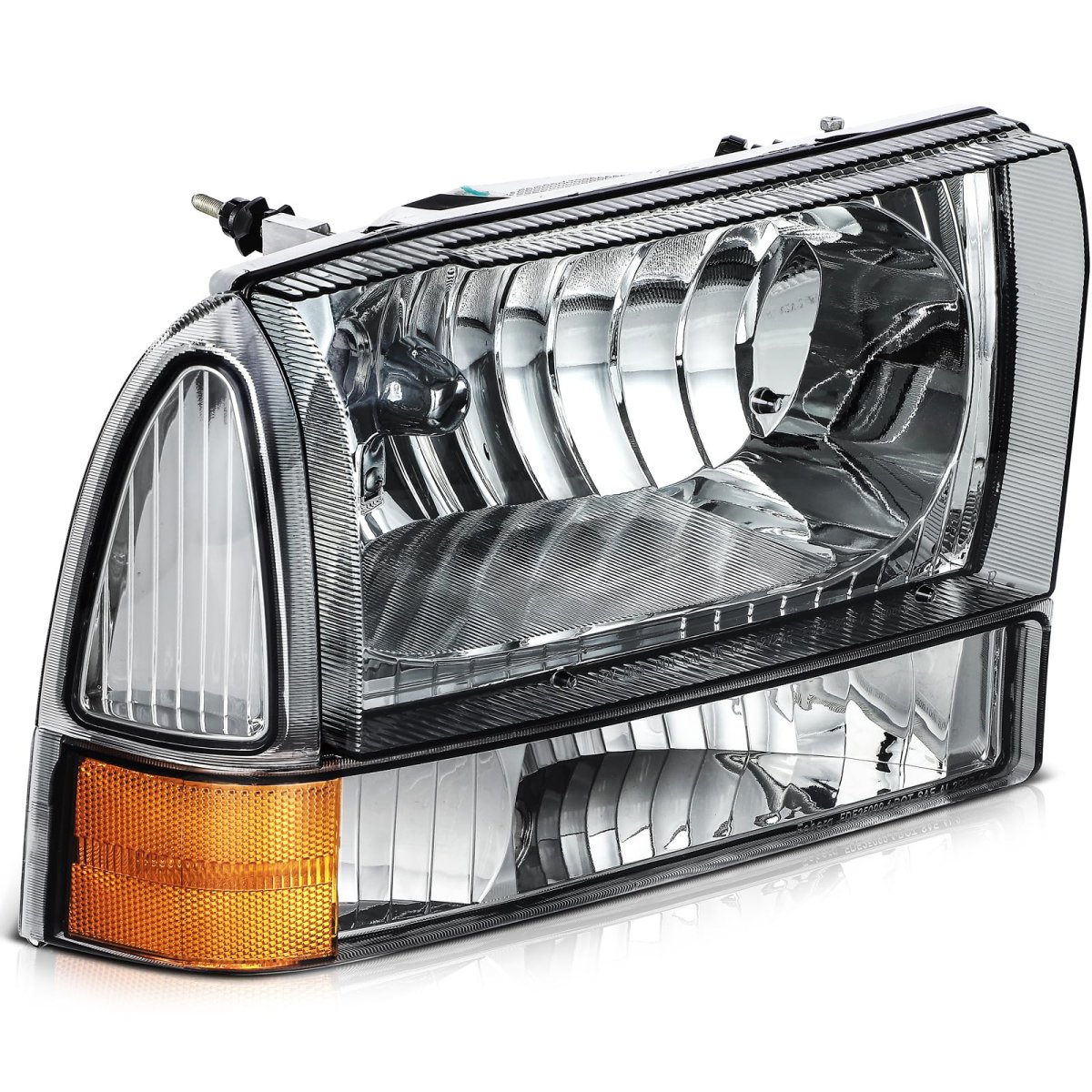 Headlight Assembly Ford Excursion 2000-2004 For For F-250 Super Duty 1999-2005 Bulbs Not Included Fo2502147 Fo2502183
