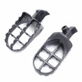 Gunmetal Black Steel Foot Pegs For Dirt Bike Crf100f 50f 70f 80f 150r Xr100r 50r 70r 80r And Kawasaki Klr650 1 Pair