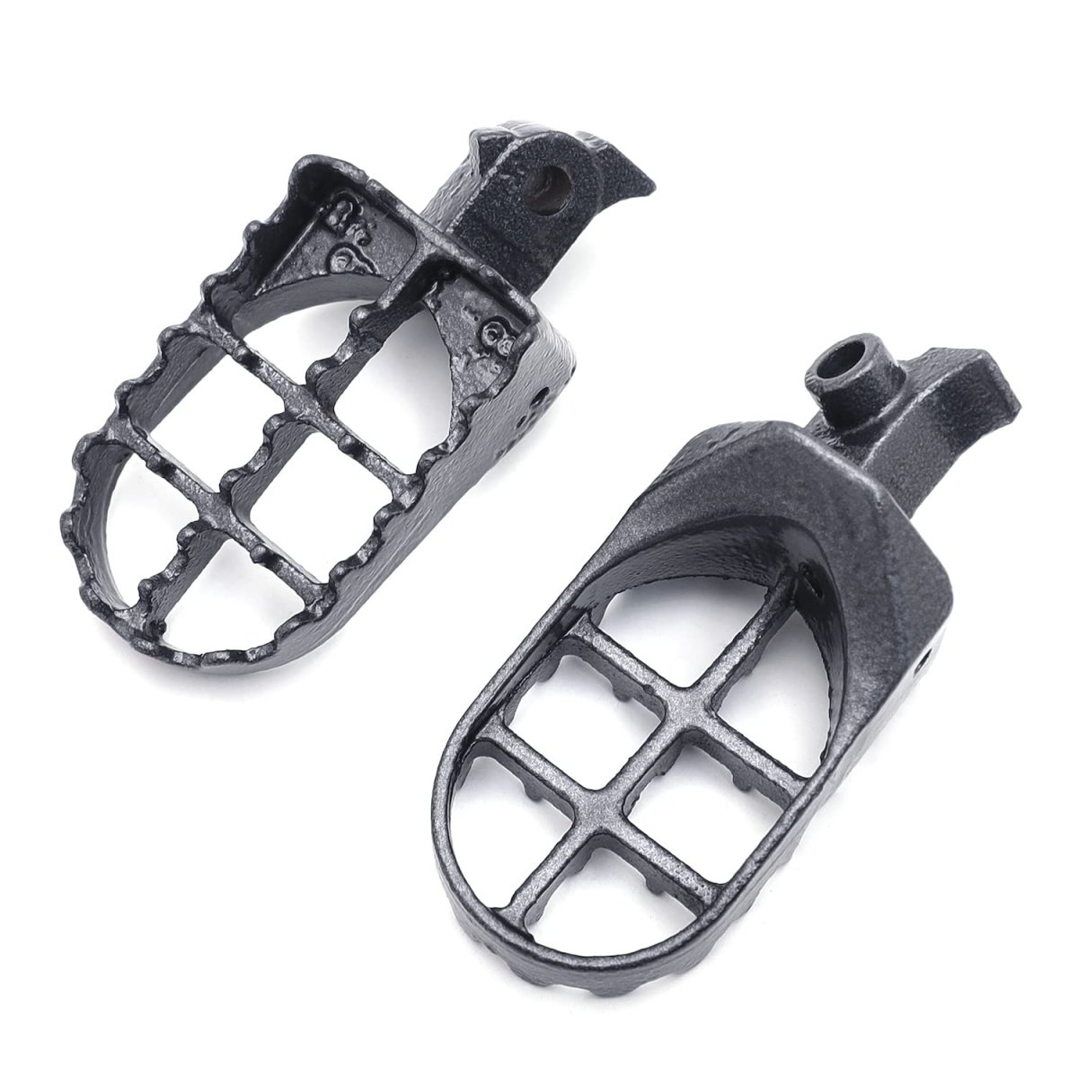 Gunmetal Black Steel Foot Pegs For Dirt Bike Crf100f 50f 70f 80f 150r Xr100r 50r 70r 80r And Kawasaki Klr650 1 Pair