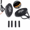 Led Mirror Block Off Plates For 2005-2008 Kawasaki Ninja Zx6r Zx6rr 636 Zx10r Black P N Mt222-015a-bk 
