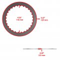 Caltric Clutch Plates Kit Compatible With Kawasaki Ninja 650 E 2017-2023 650 Abs Ex650 Z650rs Er65ic Clutch Plates Kit