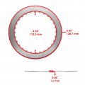 Caltric Clutch Plates Kit Compatible With Kawasaki Ninja 650 E 2017-2023 650 Abs Ex650 Z650rs Er65ic Clutch Plates Kit