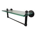 Allied Brass Sb-1tb 22-orb Glass Shelf With Towel Bar 22-inch X 5-inch 