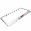 Ipick Image Made For Cadillac V Logo 3d Embossed Letters On Mirror Chrome Metal License Plate Frame