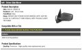 Left Driver Side Power Mirror Textured With Heated Glass And Puddle Lightout Turn Signal Compatible With 2003 Ford Expedition