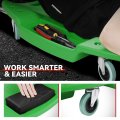 Auto Dynasty 47 Inches Mechanic Creeper Automotive Garage Repair Low Profile Under Car Rolling With Padded Headrest Plastic