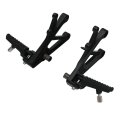 Tcmt Sand Black Front Foot Pegs Footrest Mount Bracket Fit For Honda Cbr600f4 1999-2000 Cbr600f4i 2001-2006 