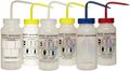 Bel-art Scienceware 117160050 6 Piece Low Density Polyethylene 500ml 4-color Wide-mouth Safety-labeled Wash Bottle Assortment 