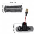 X Autohaux 1 Pair Side Marker Turn Signal Light No 68042140aa 68042143aa For Dodge Ram 3500 Laramie Slt St 6 7l L6 Diesel 2010