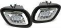 Hecasa Led Bumper Fog Light Set Compatible With 2008-2017 Freightliner Cascadia Replacement For A06-51909-000 A06-51909-001