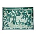 Hc8114 Desert Camo Green Deer Mat 8 Ft X 11 Rectangular Outdoor Rug Uv Resistant Breathable Polypropylene For Camping And 