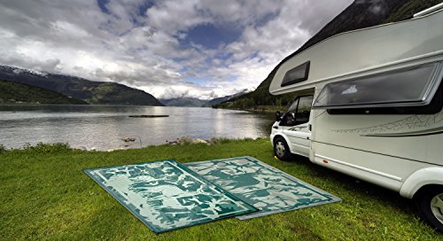 Hc8114 Desert Camo Green Deer Mat 8 Ft X 11 Rectangular Outdoor Rug Uv Resistant Breathable Polypropylene For Camping And