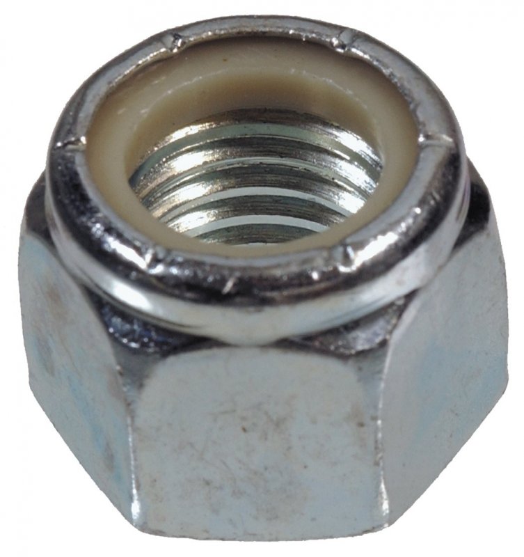 Zinc Plated Steel Nylon Insert Lock Nuts 1 In 8 Uss Coarse Thread 10 Pack Hexagonal Alloy Fasteners For Machinery And Engines