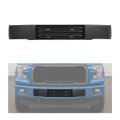 Hecasa Front Bumper Cover For 2015-2017d F150 W O Block Heater Grille Shutters Lower Trim Panel License Plate Bracket Mount 