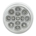 6 Pack 2 5in Round Led Clearance Marker Lights Clear Lens Red Light Waterproof Side Trailer For Trucks Rvs And Vans Surface 