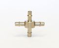 Mettleair 102hb-np-2-sb-1 Pk 1 8 Id Female Cross Intersection Nickel Plated Brass Fitting For Tubing Hose 