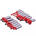 1 2 Shank Carbide Router Bit Set Woodworking Cutter Trimming With Wooden Case Pack Of 15