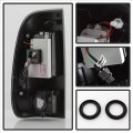 Acanii For 1997-2003 Ford F150 99-07 F250 F350 F450 Superduty Black Led Tail Lights Brake Lamps Replacement Left Right