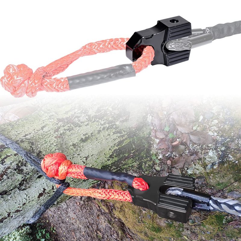 Anzios Black Flat Winch Shackle Mount With Pin Set Fit Steel Cable Synthetic Ropes Roller Fairlead Towing Truck Trailer Hook