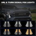 Led Fog Lights For 2024 2025 Toyota Tacoma Sr Sr5 Trd Sport Off Road Limited Front Bumper Assembly With White Drl And Amber