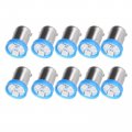 10x 57 1815 Super Brightness Blue 2835 3-smd Car Led Ba9s Instrument Gauge Light Replacement Fit For Panel Glove Box License 