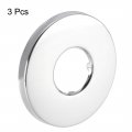 Uxcell Round Escutcheon Plate 54x5mm Stainless Steel Polishing For 21mm Diameter Pipe 3pcs