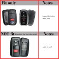 Silicone Key Fob Cover For Toyota Rav4 Camry Corolla Highlander 4runner Tundra Tacoma Land Cruiser Venza Crown Bz4x 4 Buttons