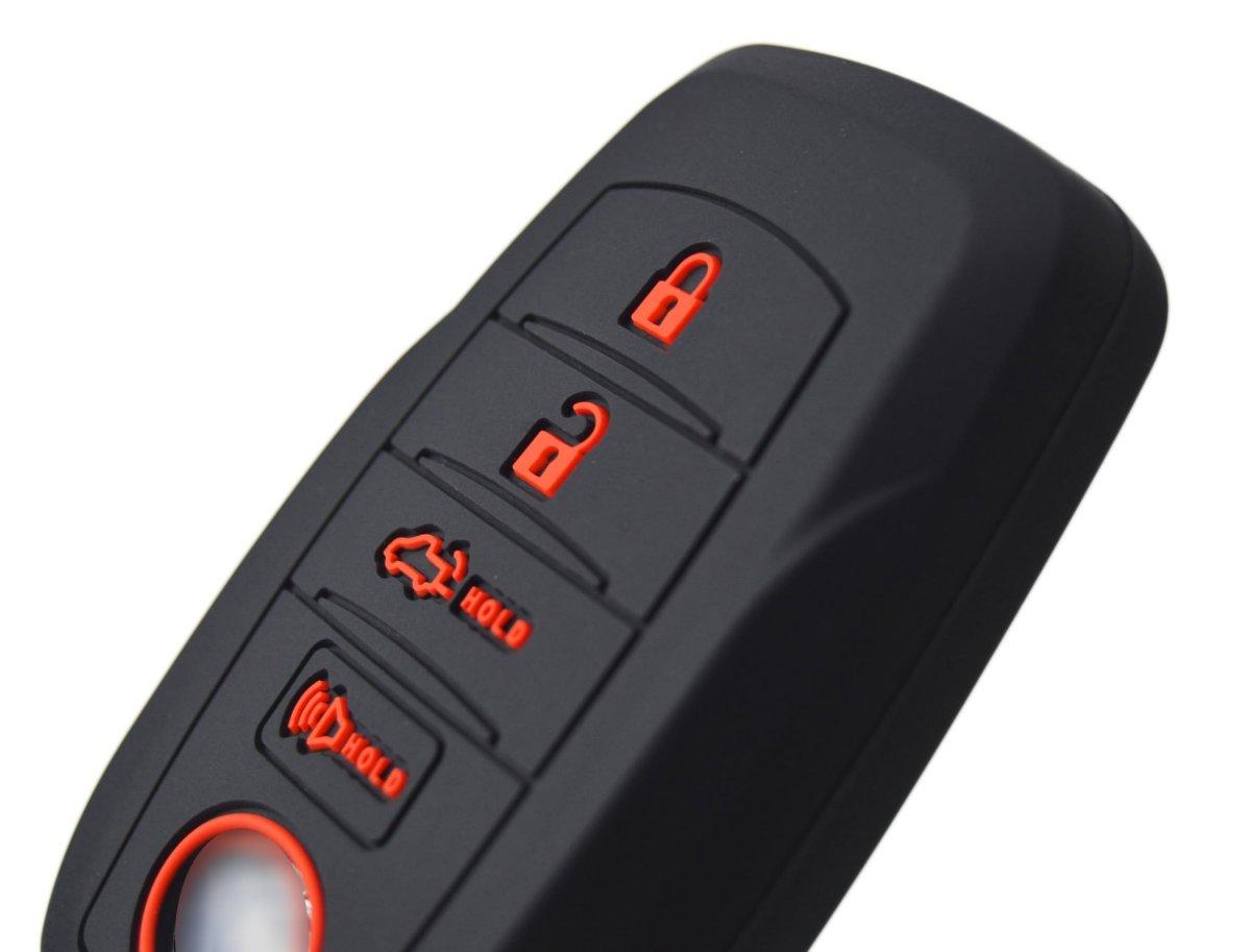 Silicone Key Fob Cover For Toyota Rav4 Camry Corolla Highlander 4runner Tundra Tacoma Land Cruiser Venza Crown Bz4x 4 Buttons
