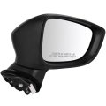 Passenger Side Mirror For 2017 2018 2019 Mazda 3 Power Lamp View With Abs Plastic Housing Black Adjustable Replacement