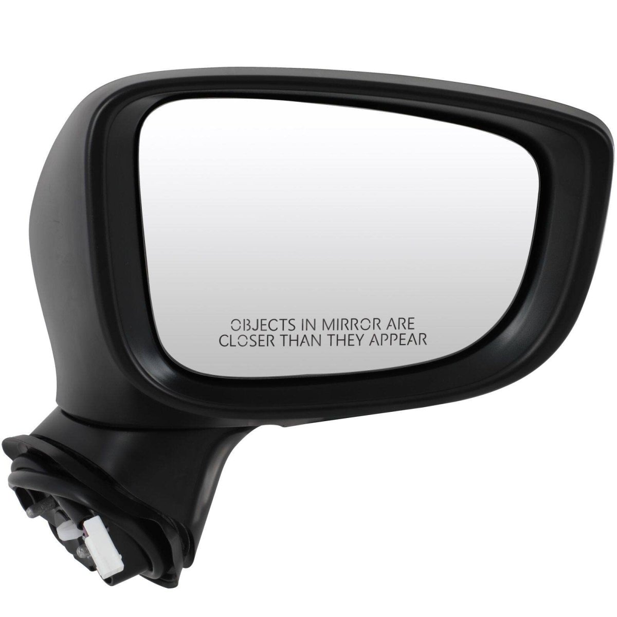 Passenger Side Mirror For 2017 2018 2019 Mazda 3 Power Lamp View With Abs Plastic Housing Black Adjustable Replacement