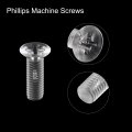 Uxcell M5 X 16mm Plastic Phillips Machine Screws Pc Flat Head Bolts Transparent 25pcs