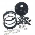 Autokun Universal 7 Inch Headlight Housing Motorcycle Led Bucket W Mounting Brackets Fit 28-42mm Fork Tube 