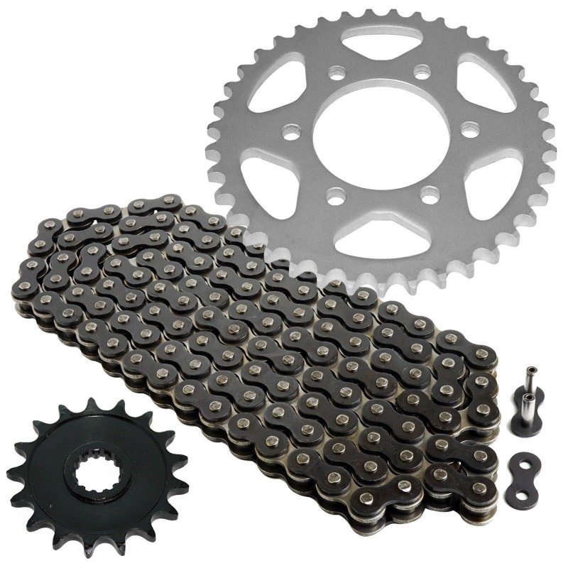 For Black Drive Chain And Sprocket Kit Kawasaki Ninja Zx-10r Zx1000c 2004 2005 Mod-ztf1-5494