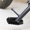 Motorcycle Kickstand Side Stand Plate Pad Aluminum Alloy Black For Honda Monkey 125 2018-2023