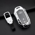 Degemeen Zinc Alloy Key Fob Coverchain Key Case Compatible For Toyota Highlander Rav4 Camry Avalon Corolla C-hr Gt86 Prius 