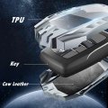 Degemeen Zinc Alloy Key Fob Coverchain Key Case Compatible For Toyota Highlander Rav4 Camry Avalon Corolla C-hr Gt86 Prius