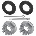 Caltric Front Axle Castle Nut Compatible With Suzuki Lt-a400 2003-2007 Lt-a400f