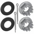 Caltric Front Axle Castle Nut Compatible With Suzuki Lt-a400 2003-2007 Lt-a400f