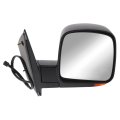 Chevy Express 1500 2500 3500 2003 2004 2005 2006 2007 Door Mirror Passenger Side Power Heated Full Size Van Textured Black 
