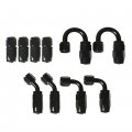Wflnhb 20ft Braided Fuel Hose Line And 4an Swivel End Fitting Kit Black Black Connector