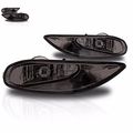 Smoke Lens Fog Light Bumper Lamps Pair W Wiring Kit For 2002-2004 Toyota Camry