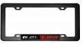 Erpart Black Carbon Fiber Look License Plate Tag Frame With 6 2l L99 Red Engine Emblem Badge Nameplate Aluminum Compatible Gm