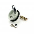 T-handle Latch Locking Chrome Plated Zamac And White Nylon For Freshwater Use S-0226wc Model Cabinet Furniture Latches 